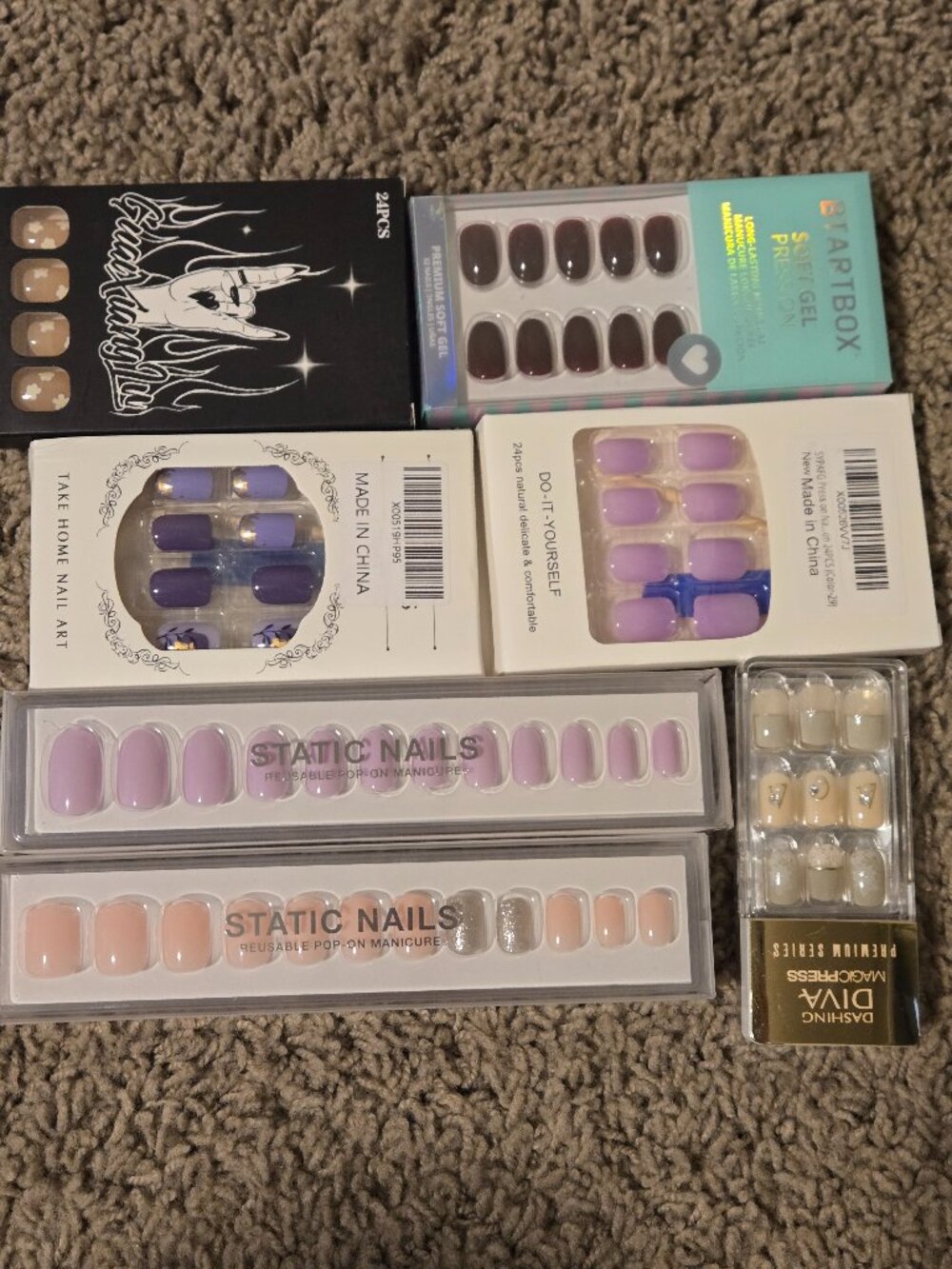 Short Style Press On Nail Bundle (7 sets)